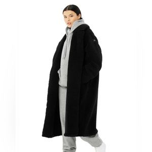 Alo Yoga oversized sherpa trench black size S
